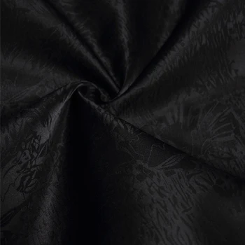 112 cm čierny hodváb žakárové tkaniny šaty zahustiť organza žakárové tkaniny jacquard black, hodvábne tkaniny veľkoobchod hodvábnej látky
