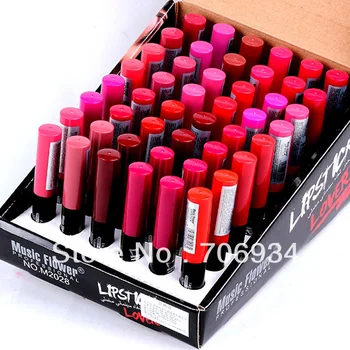 Rúž Značky make-up Rúže Kvalitné Obchody Pery 48 ks/veľa 24 Farbu Make Up a Rúž Sada Lip Stick M2028