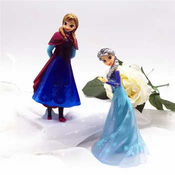 Disney Mrazené Kreslených Princezná Model Bábiky Hračky Elsa Snehuliak Olaf Figúrky Miniatúry Deti Darčeky