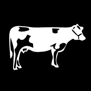 Auto Nálepky Kravy na Farme Módne Auto Príslušenstvo Nálepky, PVC Nepremokavé a Sunblock Čierna/strieborná 12.3 cm*7.4 cm