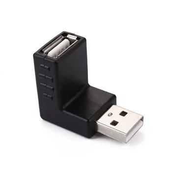 3ks/Set 680B USB 2.0 Typu mužmi A Predlžovací Kábel Adaptéra Uhol Plug KQS8