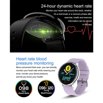 2020 Smartwatch Vodotesný IP67 Nositeľné Zariadenia Bluetooth Krokomer Heart Rate Monitor Farebný Displej Smart Hodinky Pre Android alebo IOS