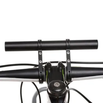Nové Uhlíkových trubiek Bicykli Baterka Držiteľ držadlo, Cyklistické Doplnky Extender Mount Držiak 3 Farby som