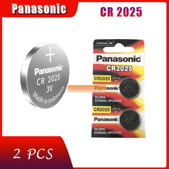 2 X originál značky nová batéria pre PANASONIC cr2025 3v tlačidlo bunky mince batérie pre hodinky počítač cr 2025