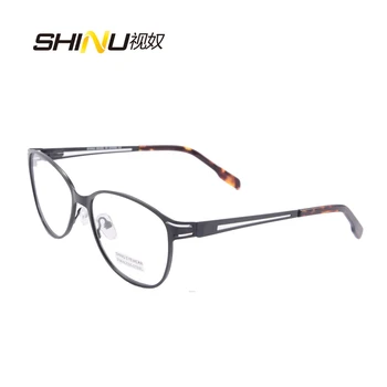 Retro okuliare, rám okuliare rámy pre ženy nehrdzavejúcej ocele svetlo počítač okuliare oculos de grau feminino 1402