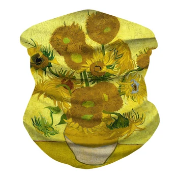 Van Gogh Olejové maľby Trubice Masku na Tvár Šatku Beží Sport Maska Magic pokrývku hlavy Lete opaľovací Krém Módne Estetické Masku na Tvár