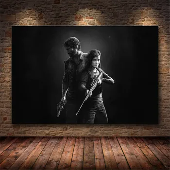 Posledný Z Nás Hra, Plagát, Tlač Zombie Survival Horor Akčné HD Plagát Plátno na Maľovanie Moderného Domova pre Wall Art