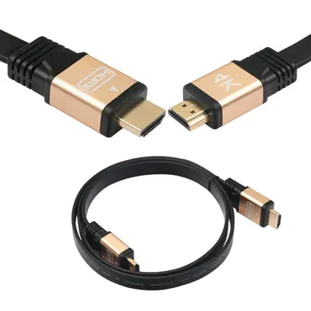 4K Ploché HDMI Kábel, 1 m/1,8 m/3 m/5m Vysoko Kvalitný HDMI kábel pre Počítač