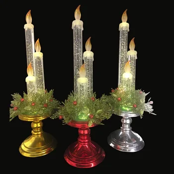 Vianočné Dekorácie LED Sviečka Osvetlenie Scény Rozloženie Rekvizity Ploche Tvorivé Ozdoby Vianočné Osvetlenie Sviečkový 3DZTY72