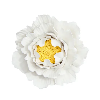 1PCS Keramické kvet nástenné závesy troch-dimenzionální pivónia kvetinové dekorácie obývacia izba pozadí dekorácie prívesok