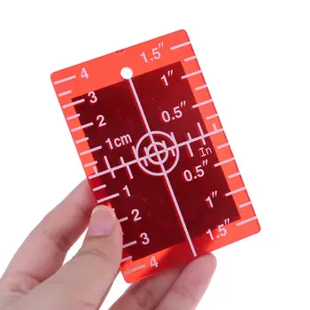 Laserový Cieľ Karty Doska palec/cm pre Zelený a Červený Laser Úrovni Cieľovej Platničky