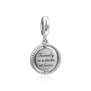 Kúzlo 925 Silver Pôvodné Fit Pandora Náramky Mincový Striebro Spinning Strom Života Visieť Kúzlo Korálky pre Ženy diy Šperky