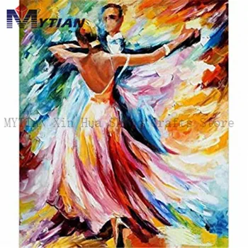 MYTIAN 5d DIY Diamond Maľba, Tanec Žena a Muž, Maľovanie Cross Stitch Ručné Drahokamu Olej Vzor Mozaiky Nástenné Maľby