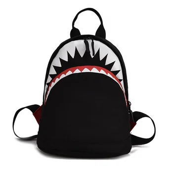 3D animovaný Shark Batoh veku 1-3 Batoľa Plátno batoh Deti Deti bookbag Škôlky, Školské tašky pre dievčatá chlapci Mochila