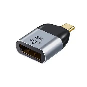 USB C K DP Adaptér 8K 60Hz, Adaptér USB Typ-C-HDMI Adaptér Pre MacBook Mužov K DP Žena Adaptér