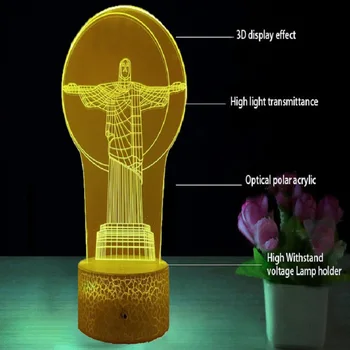 Víla Chvost 3D Lampa v Pohode Festival Darček pre Teenager, Svetlé Base Nočného Visual Svetelný Efekt Dropship Led Nočné Svetlo Lampy