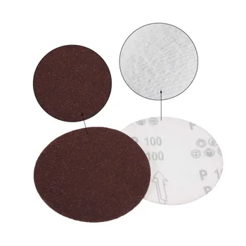 6-Palec/150mm Brúsneho Disku 40-2000 Krupice Hliníkový Oxid Hrnú Späť Sandpapers pre Sanders 100 Ks