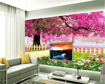 Beibehang Moderné klasické krásny elegantný wallpaper čerstvé romantický mangovník kvet putovanie pozadí abstraktných de parede tapety