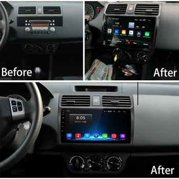 Auto Multimediálny Prehrávač Stereo GPS, DVD, Rádio, Navigačný Android Obrazovka pre Suzuki Swift 2004 2005 2006 2007 2008 2009 2010