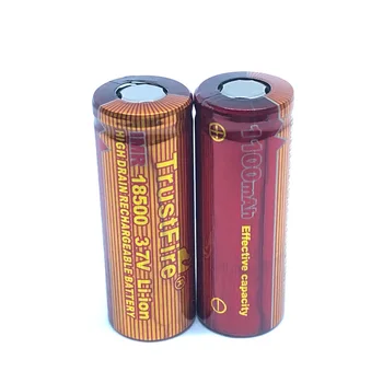 TrustFire IMR 18500 3,7 V 1100mAh Li-ion Vysoký Odtok Nabíjateľné Lítiové Batérie, Vysoké Zväčšenie 10A Batérie pre Blesky