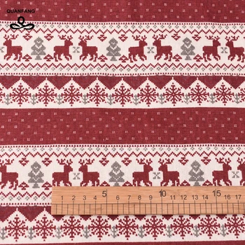 QUANFANG Vianočné jeleň série Bavlnená posteľná Bielizeň Textílie Pre KUTILOV, Šitie, Prešívanie Gauč obrus Opony Taška,Vankúš Materiál Meter