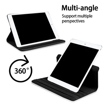 360 Stupňov Otáčanie Tablet Kryt pre Apple Ipad Mini 4/5/ipad 2/3/4/IPad 5/6/7/8. Automatický Wake-up Funkcia Ochranného puzdra
