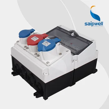 Saip/Saipwell Plastové Priemyselné energie Kombinácie Zásuvky Box rozvodné skrine elektrické Priemyselné zásuvky & plug