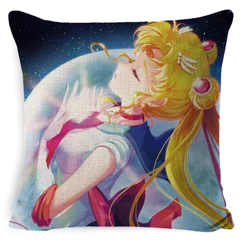 Hot Predaj 3D Sailor Moon Vytlačené Vankúš Vysoká Kvalita Nové Kreslené obliečka na Vankúš Domov Dekoračné Vankúše, Vankúš Operadla