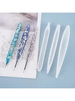 5 Ks DIY Remesiel Crystal Epoxidové Živice Formy Guľôčkové Pero Odlievanie Silikónové Formy