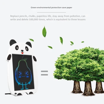 Rysovaciu Dosku 8.5 Palcový Cartoon Farebné Písanie Rada LCD Elektronické Rysovacie Dosky Panda Smart Board pre Deti