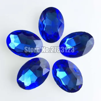 Továrenské predaj AAA Sklo Krištáľ svetlo modrá farba oválny tvar pointback kamienkami,diy/nail art/Odevné doplnky SWOP012