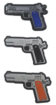 Gumené Zbraň Patch 3D PVC Taktické Odznak Bojový Výstroj Vojenské Brassard Morálku Remienok na ruku