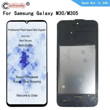 LCD Samsung Galaxy M30 SM-M305F M305FN M305G M305M A3051 A3058 LCD displej Dotykový panel Digitalizátorom. s rámom Montáž