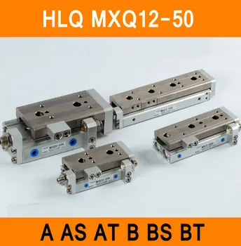 HLQ MXQ12-50 SMC Typ MXQ sérii Pneumatických Valcov MXQ12-50A 50AS 50AT 50B Vzduchu List Tabuľka dvojčinné 12 mm Vŕtanie Zdvih 50mm
