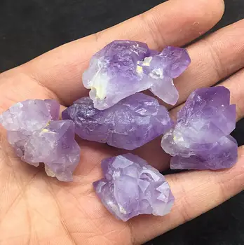 Prírodné kostrové Crystal deep purple AMETYST Klastra bod, Vzor