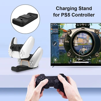 Pre PS5 1.5 Dual USB C Nabíjacej Kolísky Dock Bezdrôtový ovládač DualSense Nabíjacej Kolísky Fsst Nabíjačka pre PS5 Nové