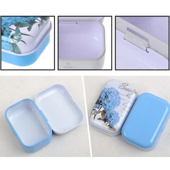 32pcs Farebné Kvetinové Mini Tin Box Zapečatené Jar Balenie Šperkov Candy Plechovky Skladovanie M68E