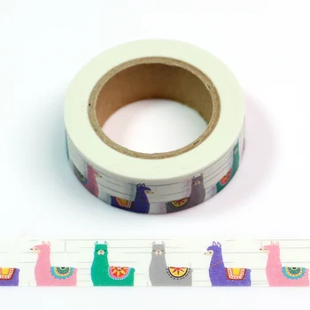 10pc/set Roztomilé Hobby horse Zvierat Papier Maskovacie Pásky Japonský Washi Pásky urob si sám Scrapbooking Nálepky páska dĺžka 10m