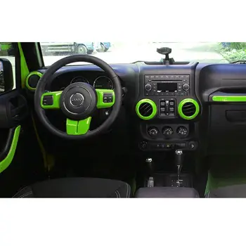 Doprava zadarmo, 12 obr Interiérové Lišty Celý Súbor Dekorácie Interiéru Výbava Auta Pre Jeep Wrangler Cab, 4 Dvere, 2011 -