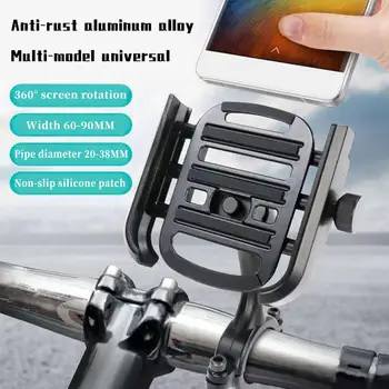 Hliníkový Bicykel Držiaka Telefónu Pre Smartphone Nastaviteľné Podporu GPS Bicykli Telefón Stojan Mount Držiak