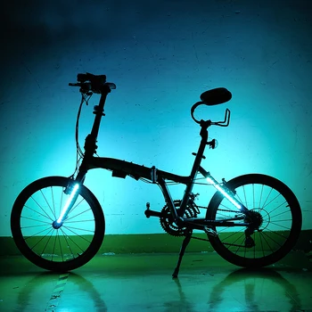 Leadbike Bicykel Predné/zadné Svetlo Vidlica Svetlo 8 Modelov 24 Farebné Led MTB Cestných Bicyklov Bezpečnostné Varovanie Zadné Lampy v Noci na Koni