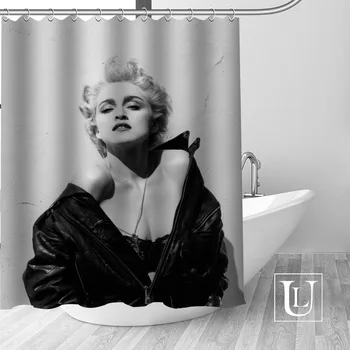 Veľký výpredaj Nové Vlastné Madonna Moderný Sprchový Záves s Háčikmi kúpeľňa Nepremokavé Polyesterové Tkaniny