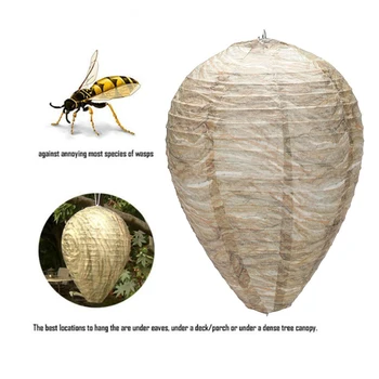 Závesné Lietanie Wasp Bee Pasce Lietať Hmyzu Simulované Wasp Hniezdo Účinné, Bezpečné, Netoxické Visí Wasp Odstrašujúci