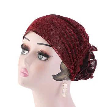Moslimské turban klobúk na hlavu zábal pre ženy vnútorné hidžáb hlavovou kravatu dámy kryty motora spp zábal