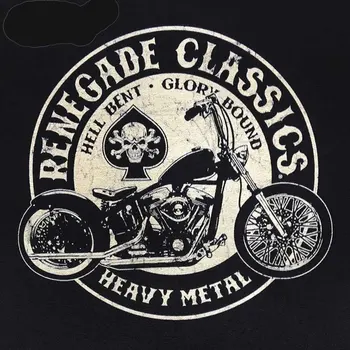 T-Shirt 2019 Módne Mužov Vintage Motocykel USA Tričko Heavy Metal Mužov Tees Golier Posádky Top Krátky Rukáv, Bavlna Plus Veľkosť