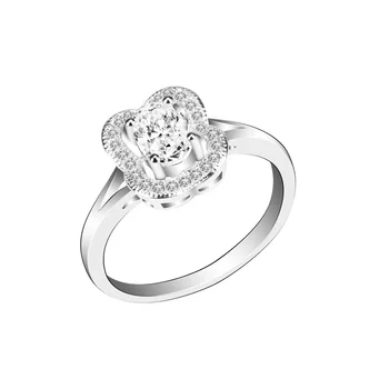 Móda kórejský Krištáľové Šperky, Zásnubné Snubné Prstene Pre Ženy Anel Aliancas Plata Prst Prsteň Casamento Šperky Nové 15R1646