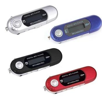 USB Mini USB Flash MP3 Prehrávač Hudby Podsvietenia LCD Displej Podpora 32GB Micro SD TF Karty, Šport, Móda, 4 Farby Walkman