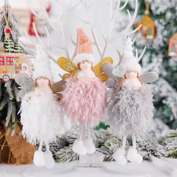 2021 Nový Rok Roztomilý Darček Vianočný Anjel Bábika Vianočný Strom Ornament Noel Deco Vianočné Dekorácie pre Domov Natal Navidad 2020 Dekor