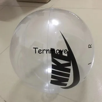 Nafukovacie jasné, nafukovacia lopta s logom reklamného materiálu pvc transparentné obrie vodné hračky loptu závesné dekorácie balón