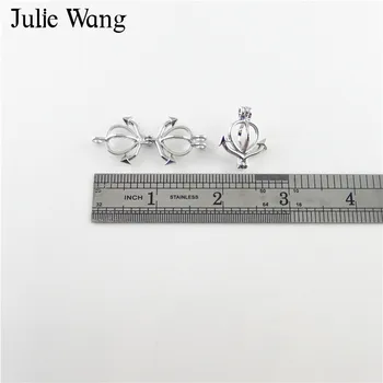 Julie Wang 2ks Zliatiny, Kotvy Esenciálny Olej Difúzor Parfum Korálky Medailón Charms Prívesky Náramok DIY Šperky, Takže Príslušenstvo